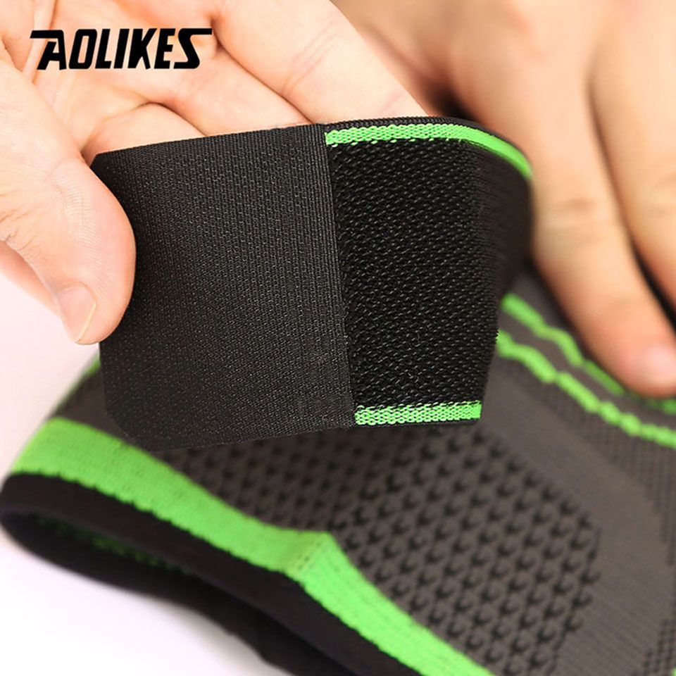 Aolikes 1pcs 3d Weaving Compression Knee Brace Bas