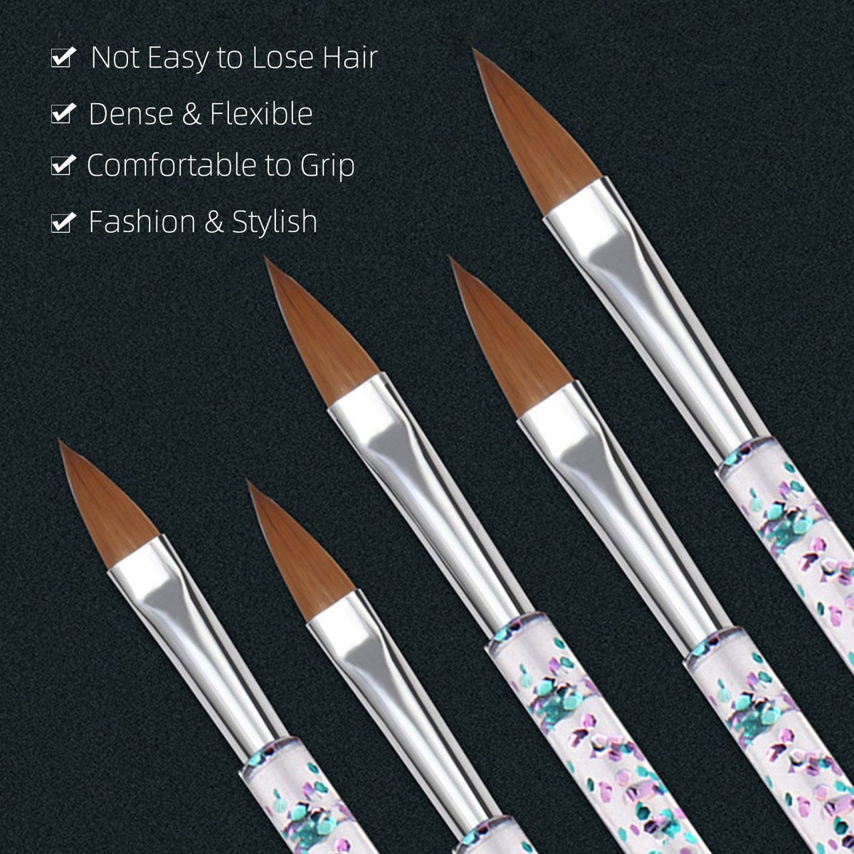 Nail Art Pen Brushes Set Assorted Nail Tools Acrylic Nail