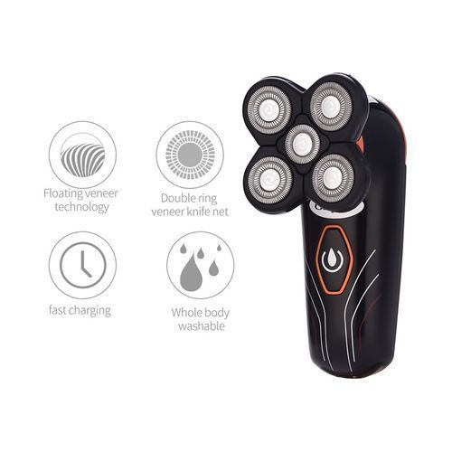 Five Floating Blades Electric S-haver USB Rechargeable Waterproof S-haver