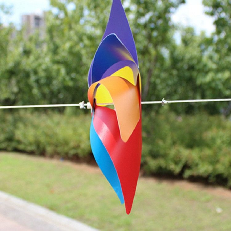 10 PCS Eight-leaf Colorful Plastic Windmill Children Toys
