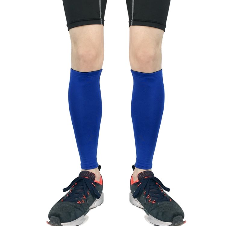 2 PCS Sports Calf Protector,  M (Blue)