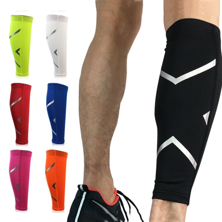 2 PCS Sports Calf Protector,  M (Blue)