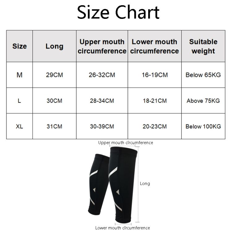 2 PCS Sports Calf Protector,  M (Blue)