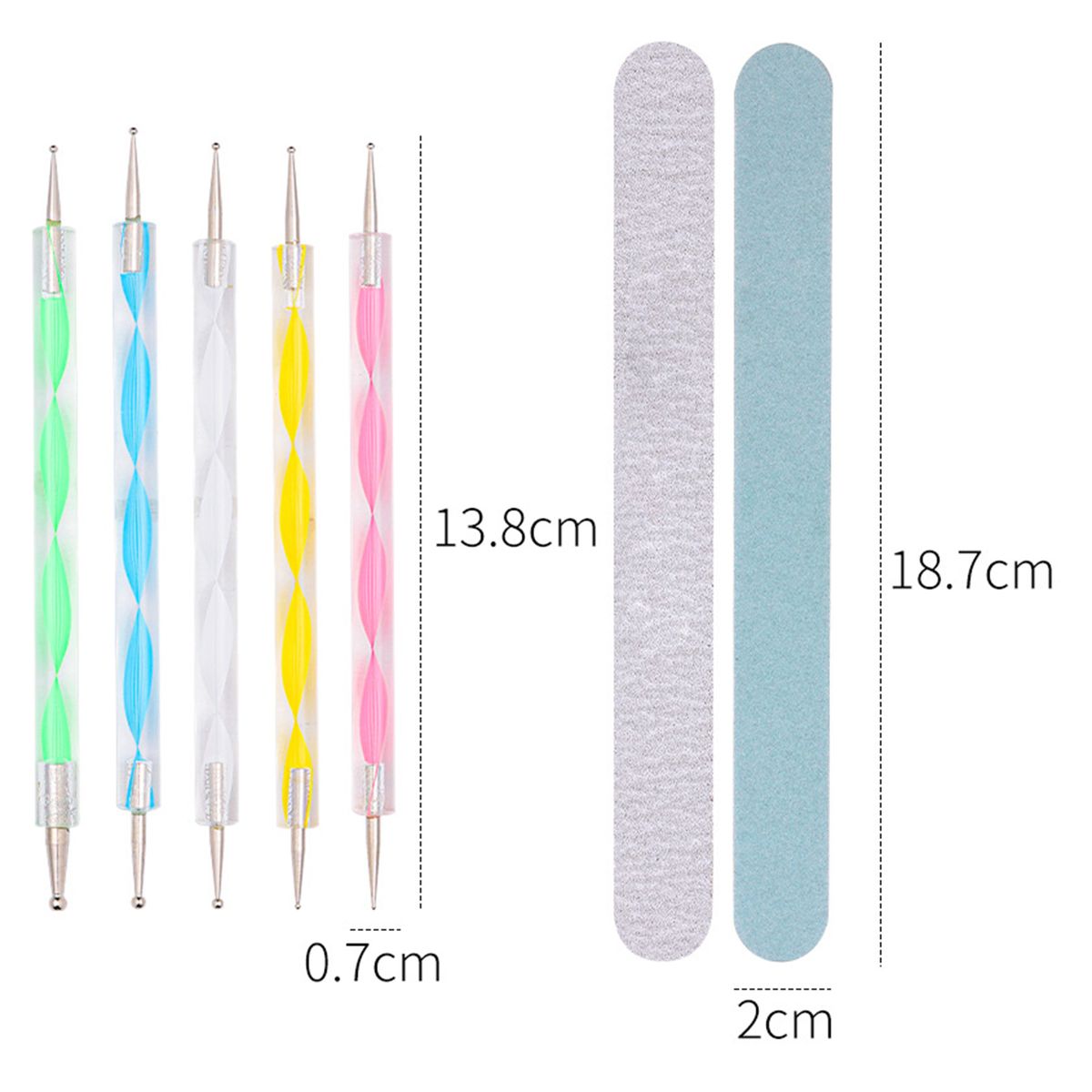 Nail Art Kit Tools Rhinestones Gold Bead Decorations Nail