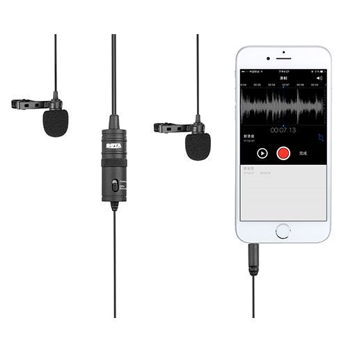 BY-M1DM Dual Omni -directional Lavalier Mic