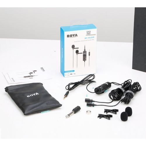 BY-M1DM Dual Omni -directional Lavalier Mic