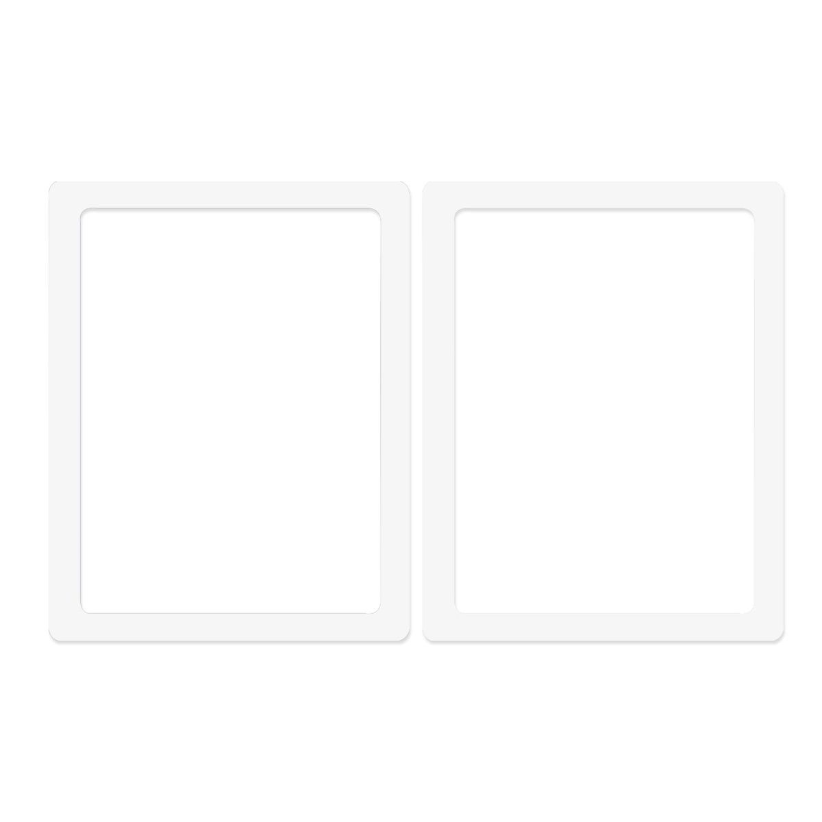 2Pcs Picture Frame Magnetic Picture Holder Refrigerator Decor White