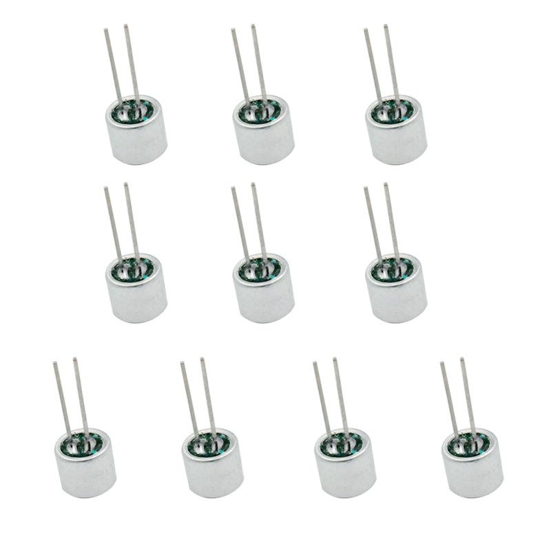 6050P 10Pcs 2 Pin Sensitivity Electret Condenser Microphone-
