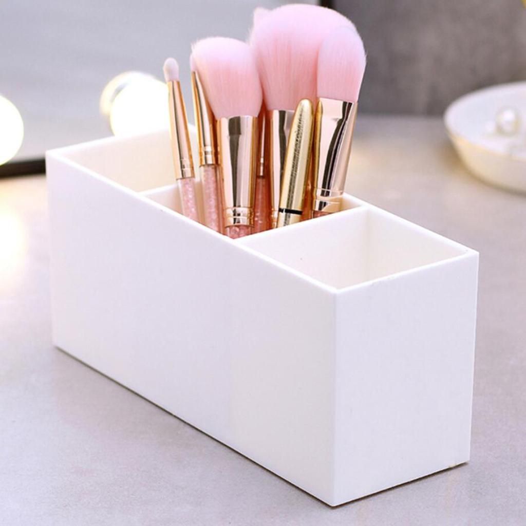 Makeup Organizer Brushes Lipstick  A-White 19.9x6.9x8.8cm