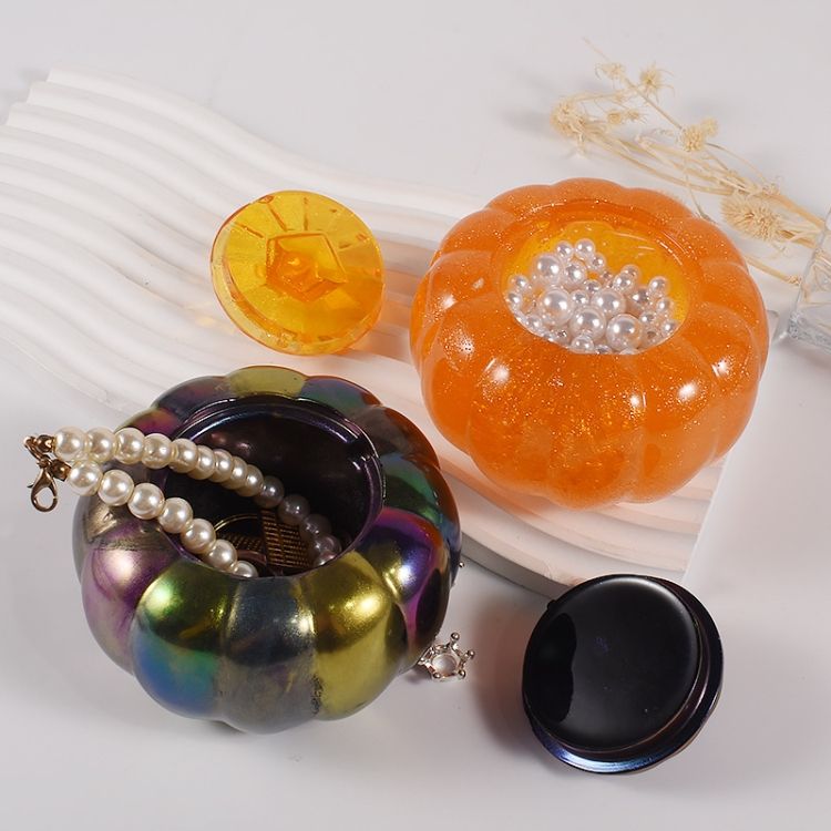 DIY Crystal Epoxy Pumpkin Storage Box Mold