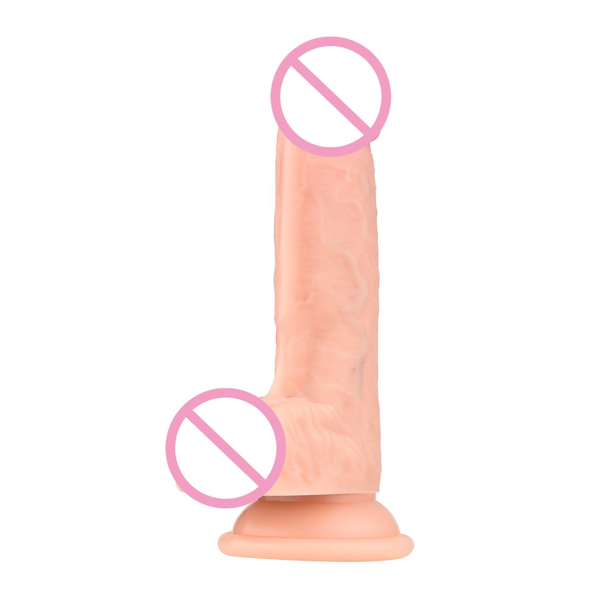 QP-0303-S Silicone Realistic-Dildo With Suction Cup