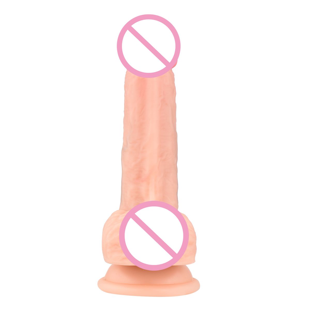 QP-0303-S Silicone Realistic-Dildo With Suction Cup