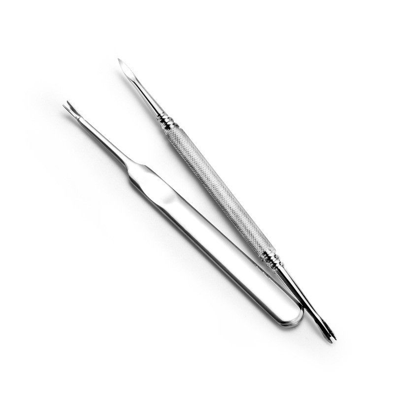 Stainless Steel Double Head V-shaped Shovel Push Cuticle