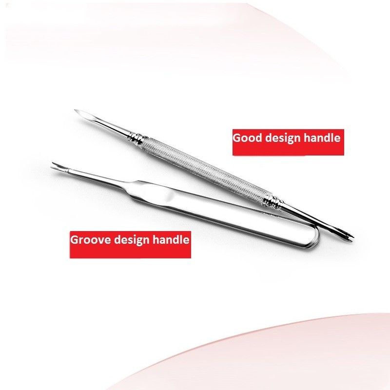 Stainless Steel Double Head V-shaped Shovel Push Cuticle