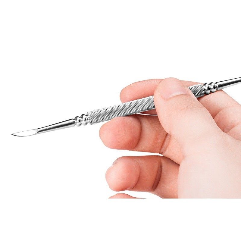 Stainless Steel Double Head V-shaped Shovel Push Cuticle