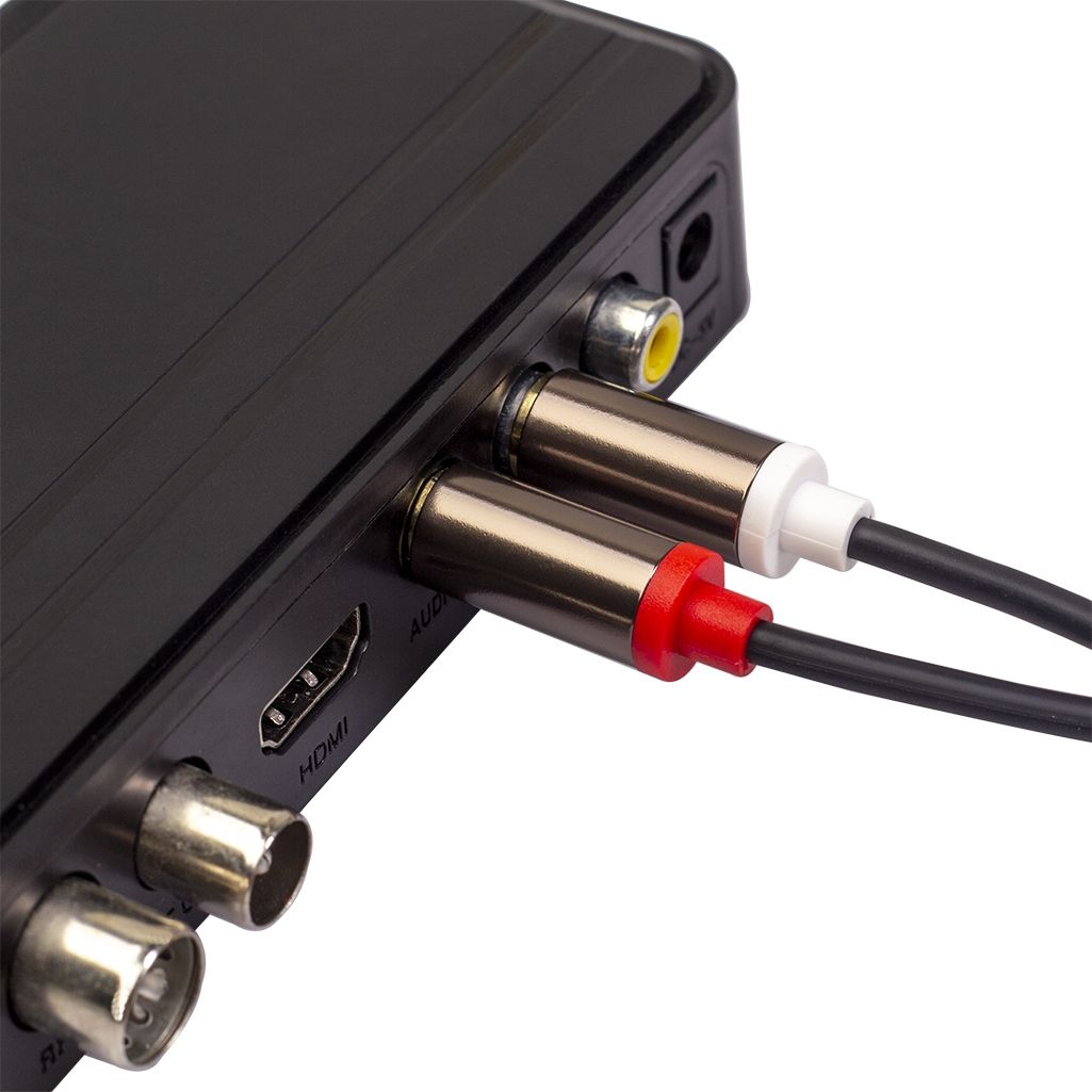 2 X RCA To 2 X RCA Gold-plated Audio Cable, Cable Length:2m(Black)