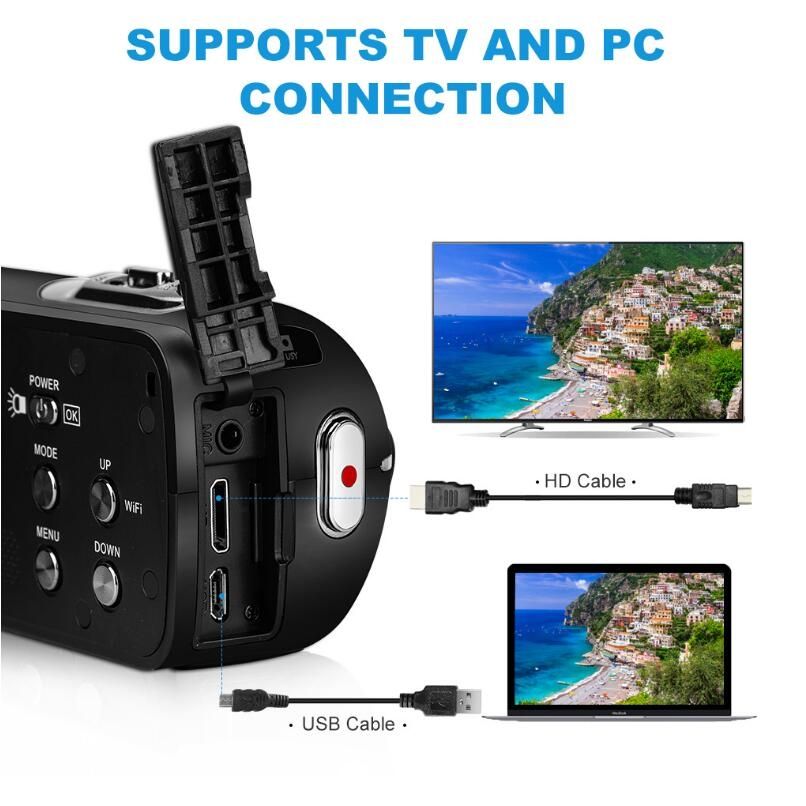 HDV-3052 30MP Digital Camera HD Home WIFI With Infrared Night Vision Selfie DV Camera