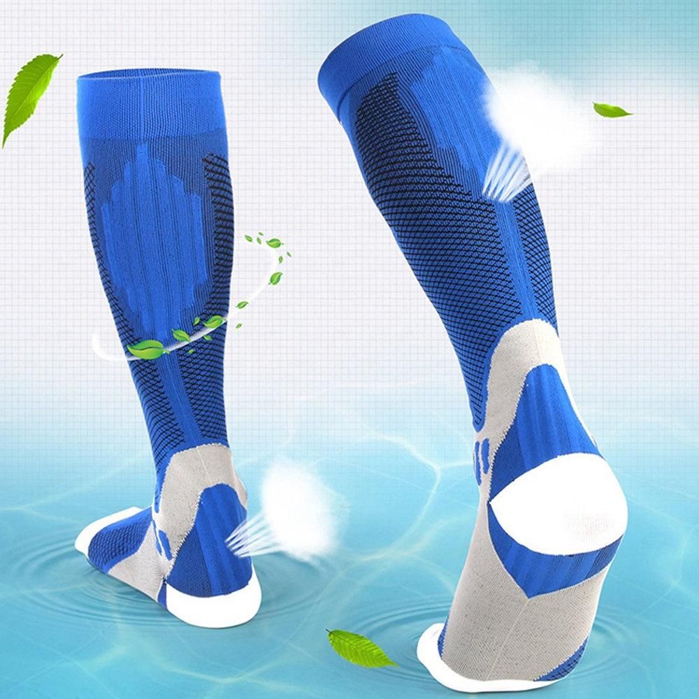 1Pair Medical Sport Compression Socks, Calf Supports for Sports Running Cycling