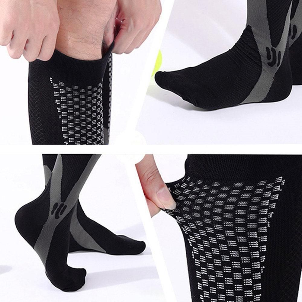 1Pair Medical Sport Compression Socks, Calf Supports for Sports Running Cycling