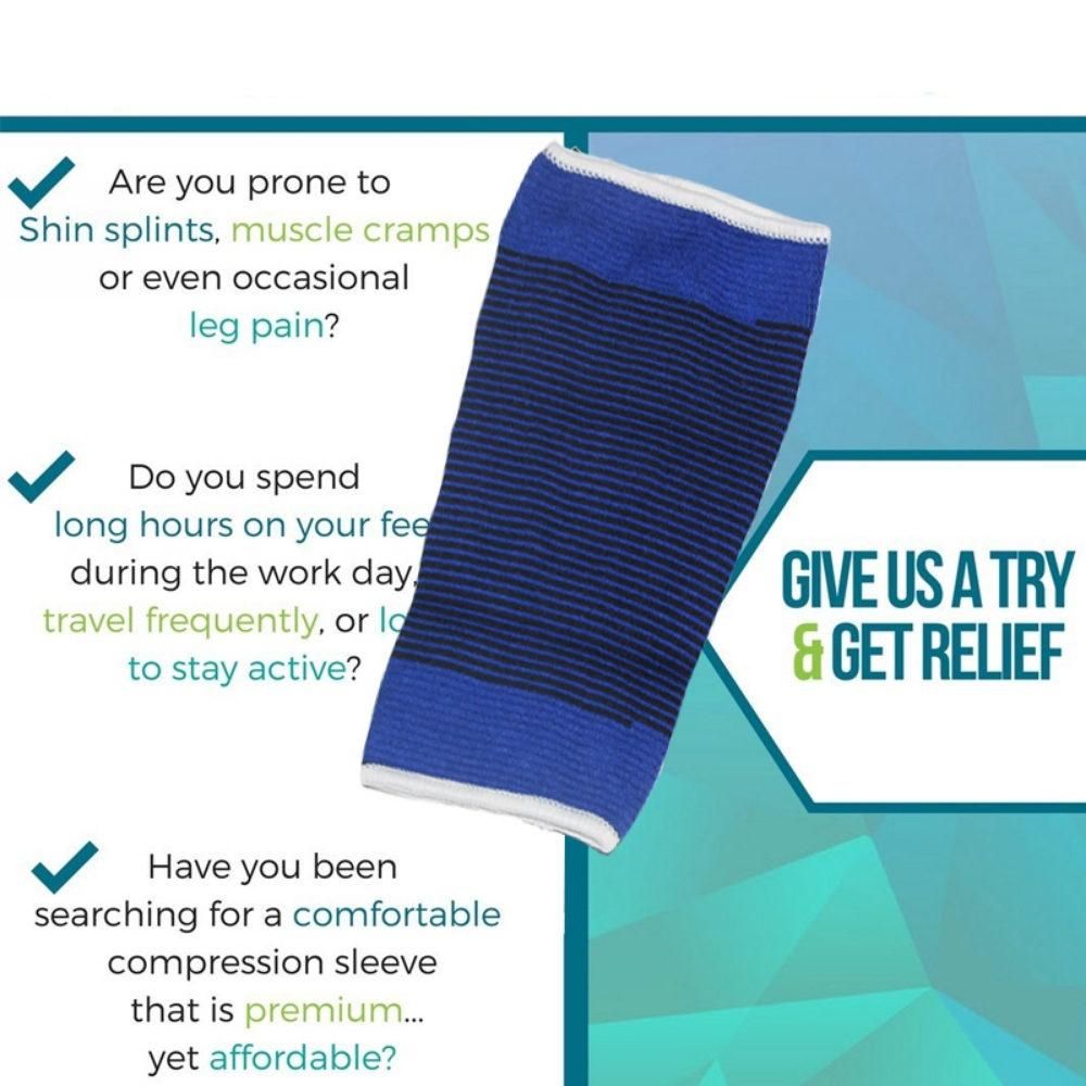 1 Pair Calf Compression Sleeves Footless Compression Stockings for Runners