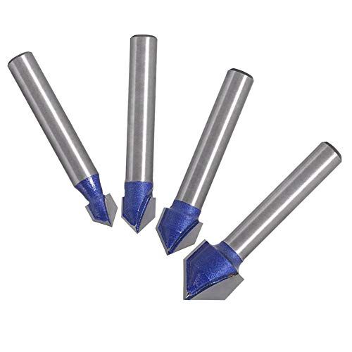 Yakamoz Industrial Grade 14Inch Shank 90 Degree V Groove Rou