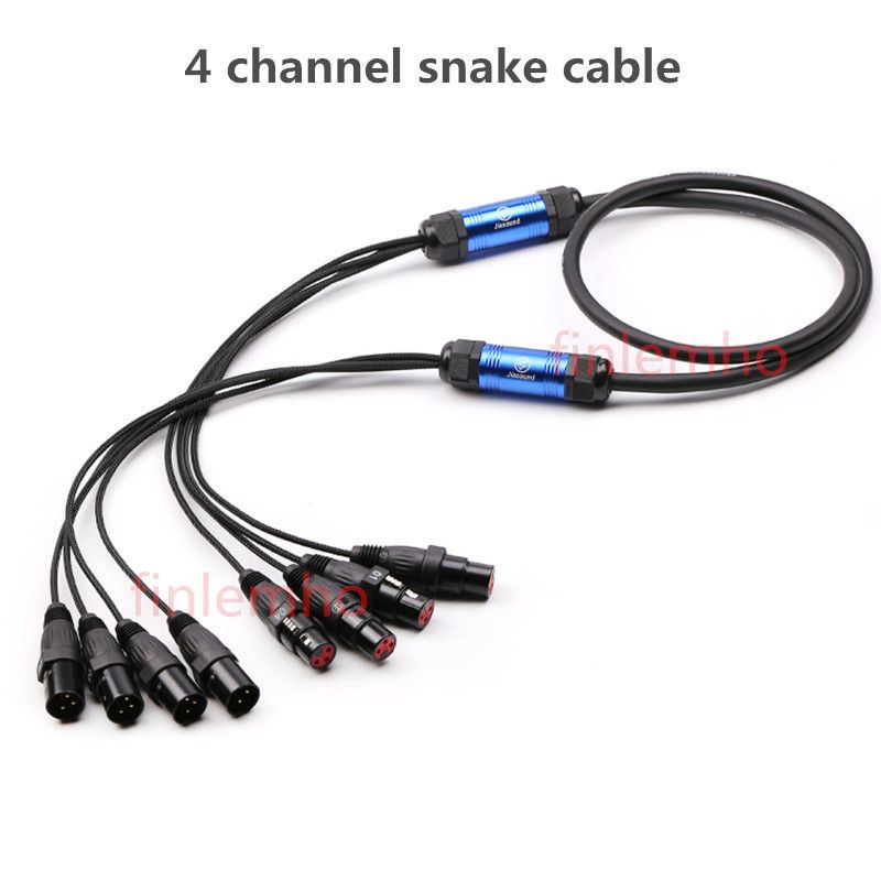 4 Channel Snake Cable With XLR Audio Connectors For