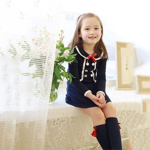 Dress Long-sleeved Clothing Fashion Dress 2-piece Tie