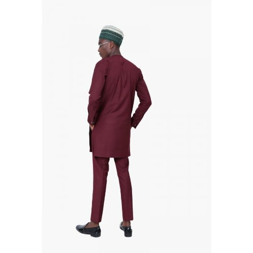 Traditional Attire For Men - Wine