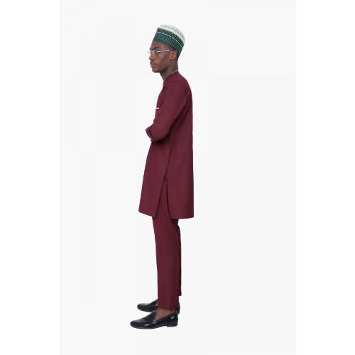 Traditional Attire For Men - Wine