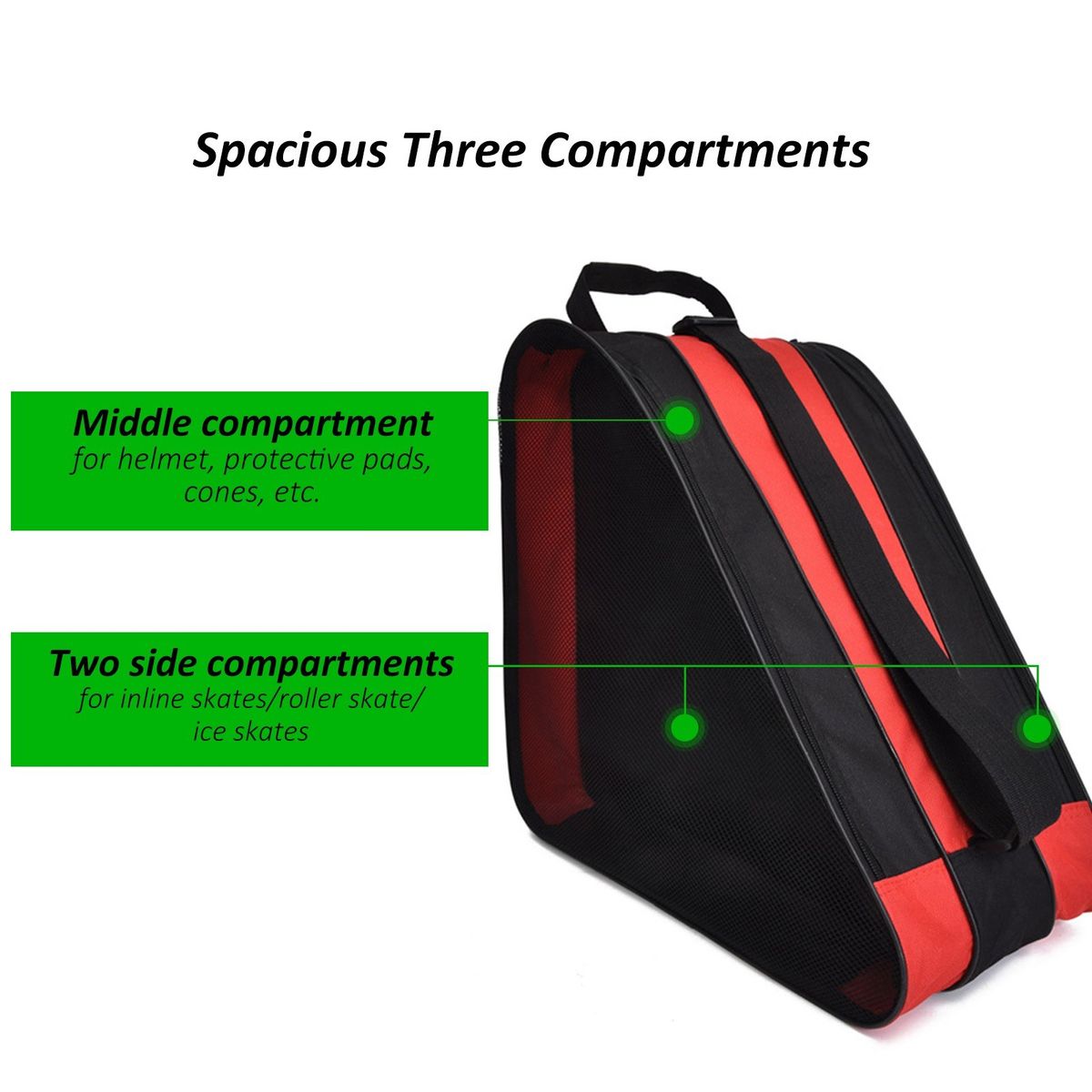 Breathable Skate Carry Bag Case For Kids Roller Skates
