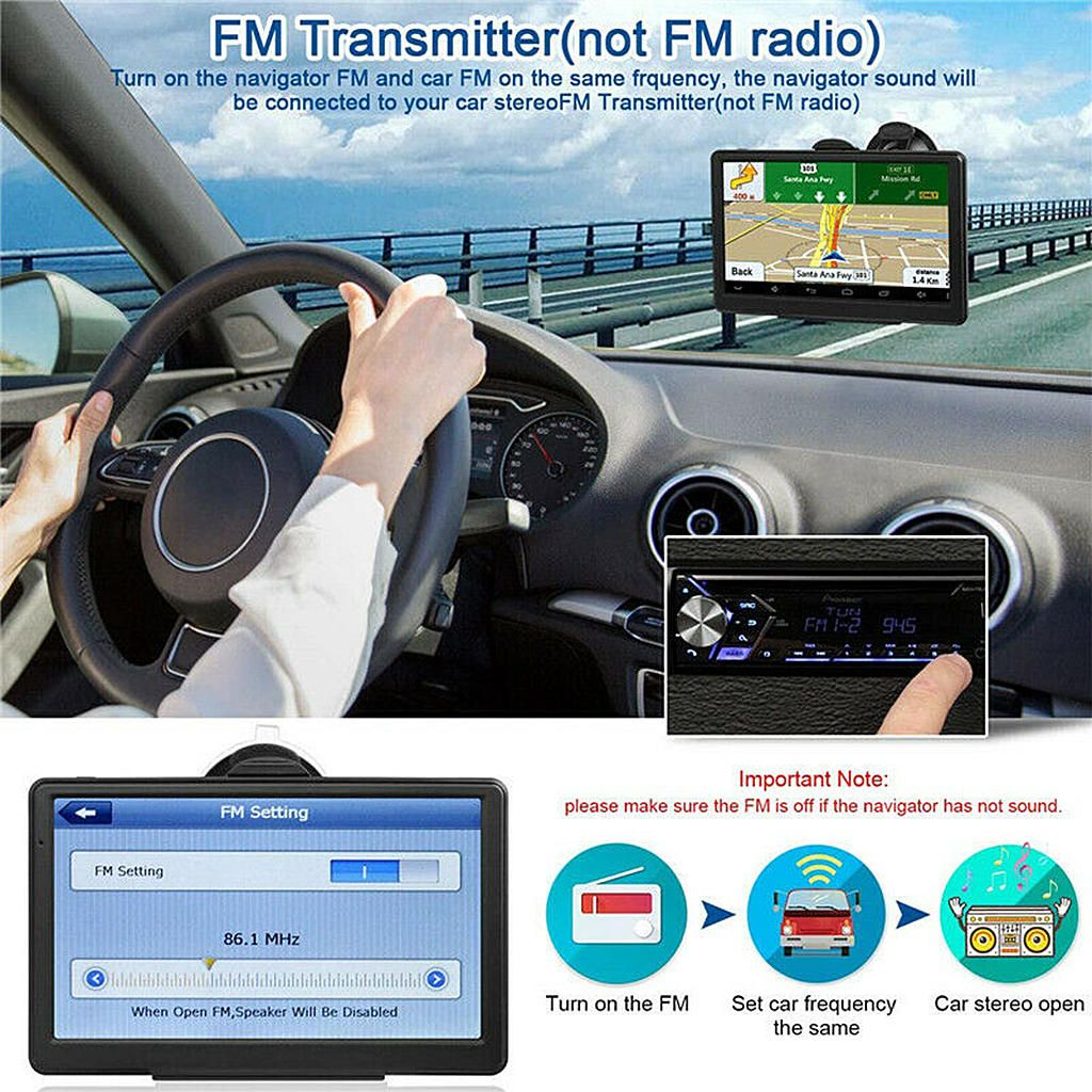 7"inch Touch Screen Car & Truck Nav GPS Navigation 8GB South America