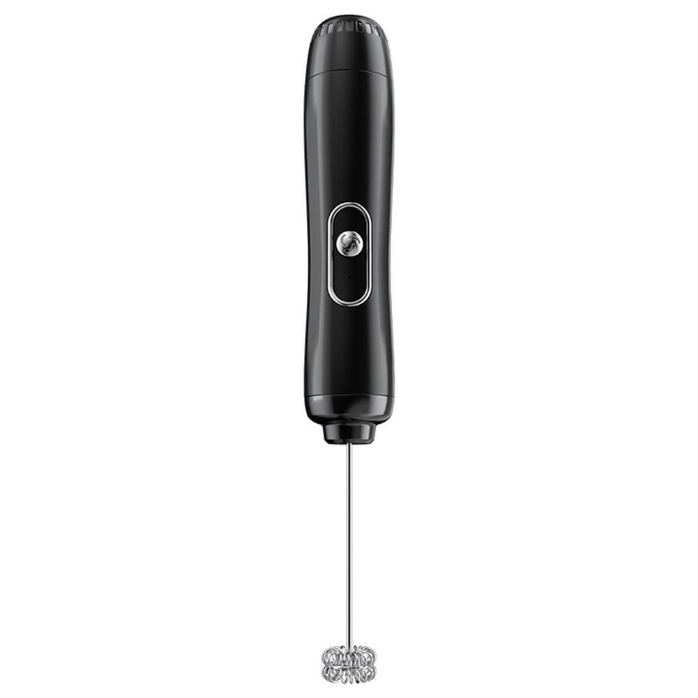 Handheld Mixer Foam Maker Battery Powered Portable Cordless Foamer Egg Beater Kitchen Whisk Tools Black
