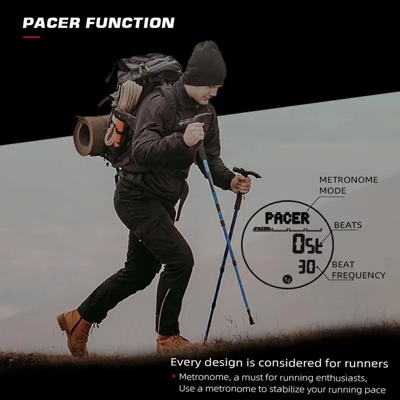 ALPS Men's Digital Watch Compass Waterproof