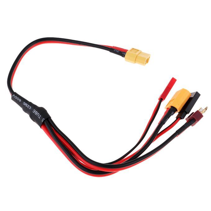 4mm Banana Connector 2S XT60 Charge Cable Lead LiPo Battery