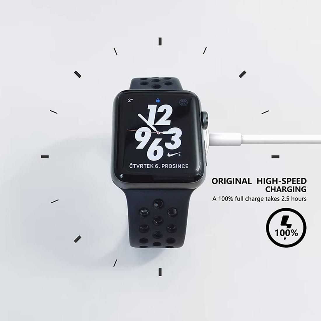 For IWatch Charger Cable Fast Compatible with Apple Watch Series SE 7 6 5 4 3 2 1(3.3FT/1M)