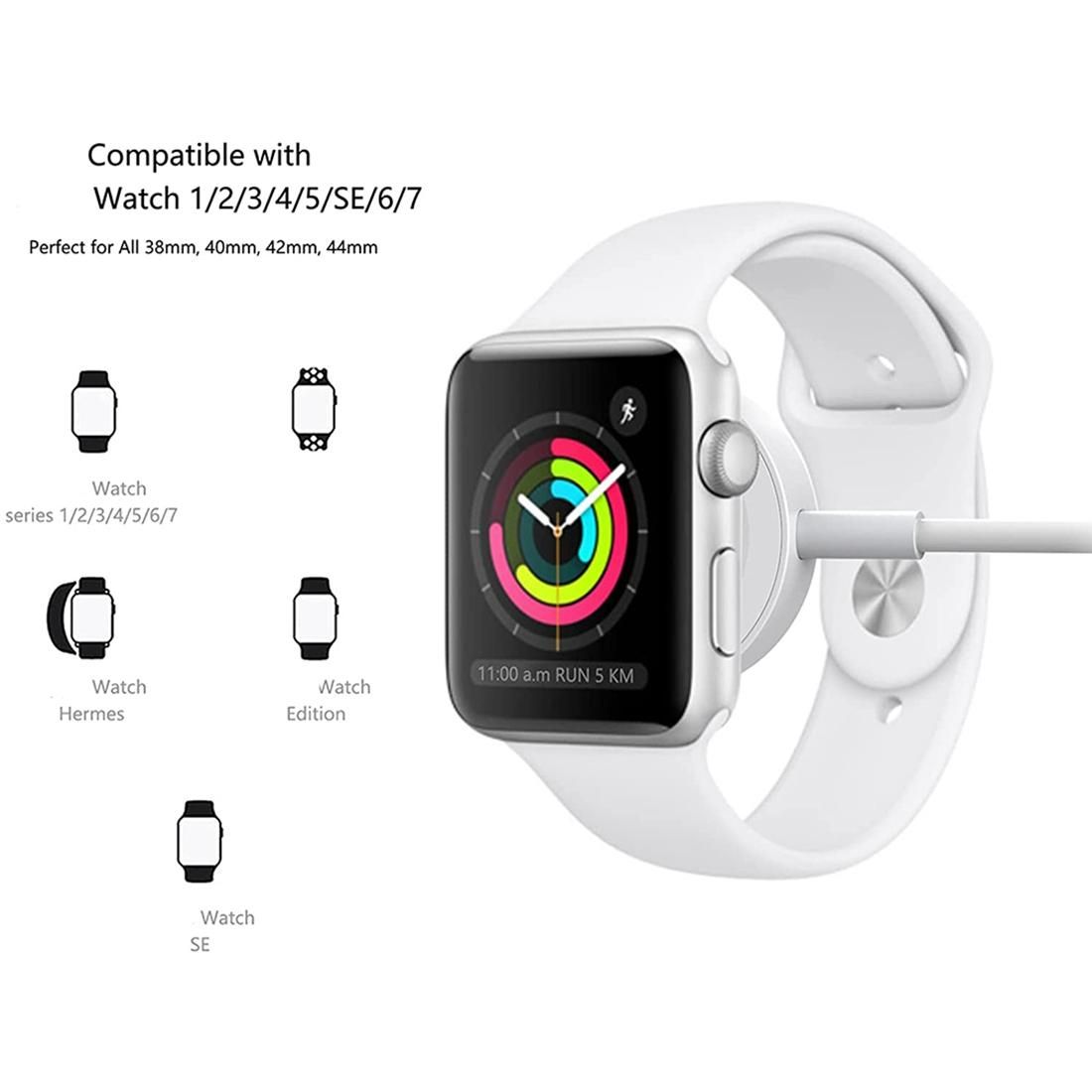 For IWatch Charger Cable Fast Compatible with Apple Watch Series SE 7 6 5 4 3 2 1(3.3FT/1M)