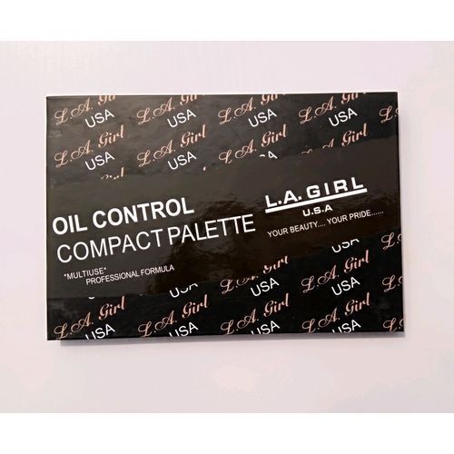 L A Girl Oil Control Compact Powder Palette-(6 Colors)