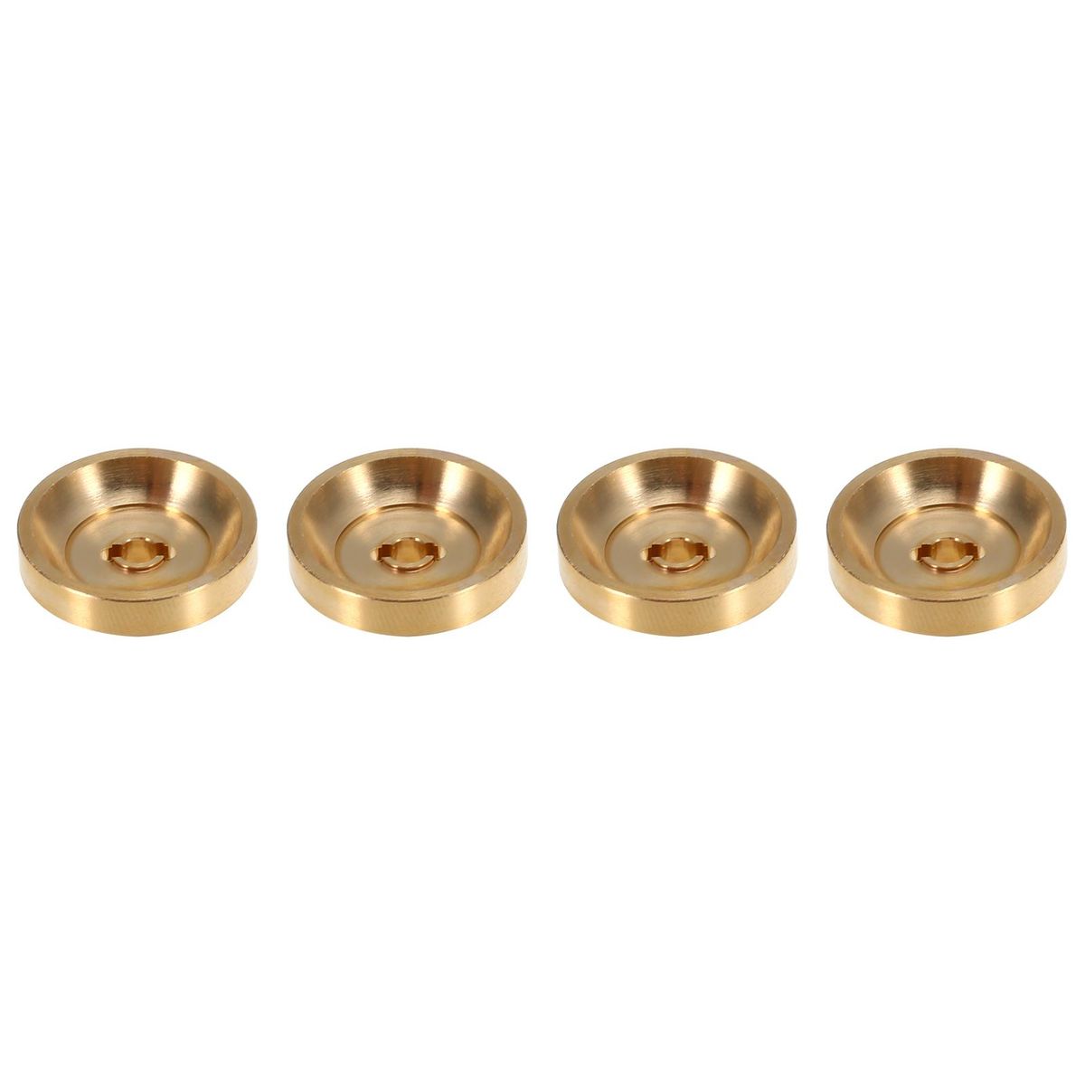4PCS 4MM Brass Wheel Weights Hex Adapter Counterweight Wheel Hub for Axial 1/24 SCX24 90081 AXI00001 AXI00002 RC Car