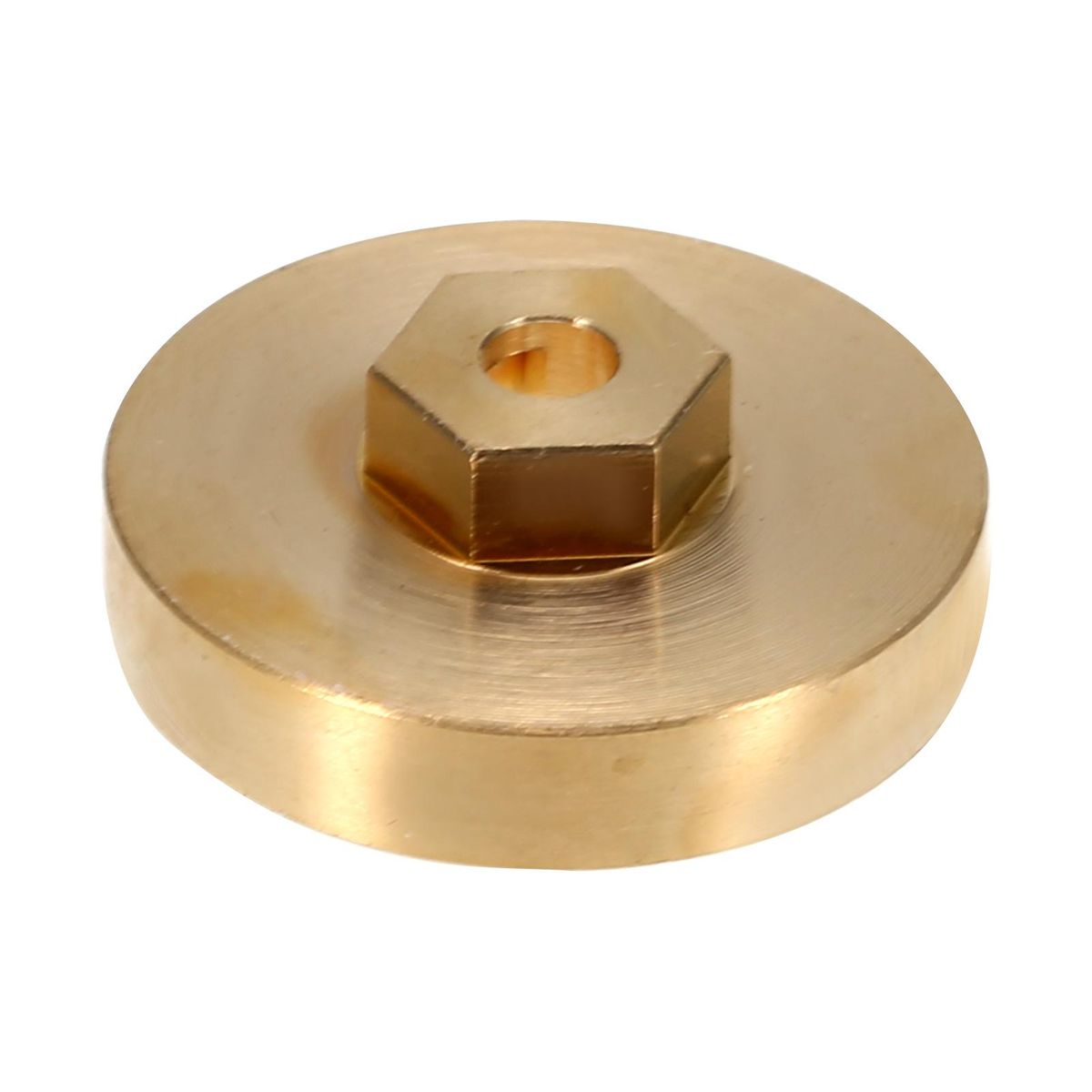 4PCS 4MM Brass Wheel Weights Hex Adapter Counterweight Wheel Hub for Axial 1/24 SCX24 90081 AXI00001 AXI00002 RC Car
