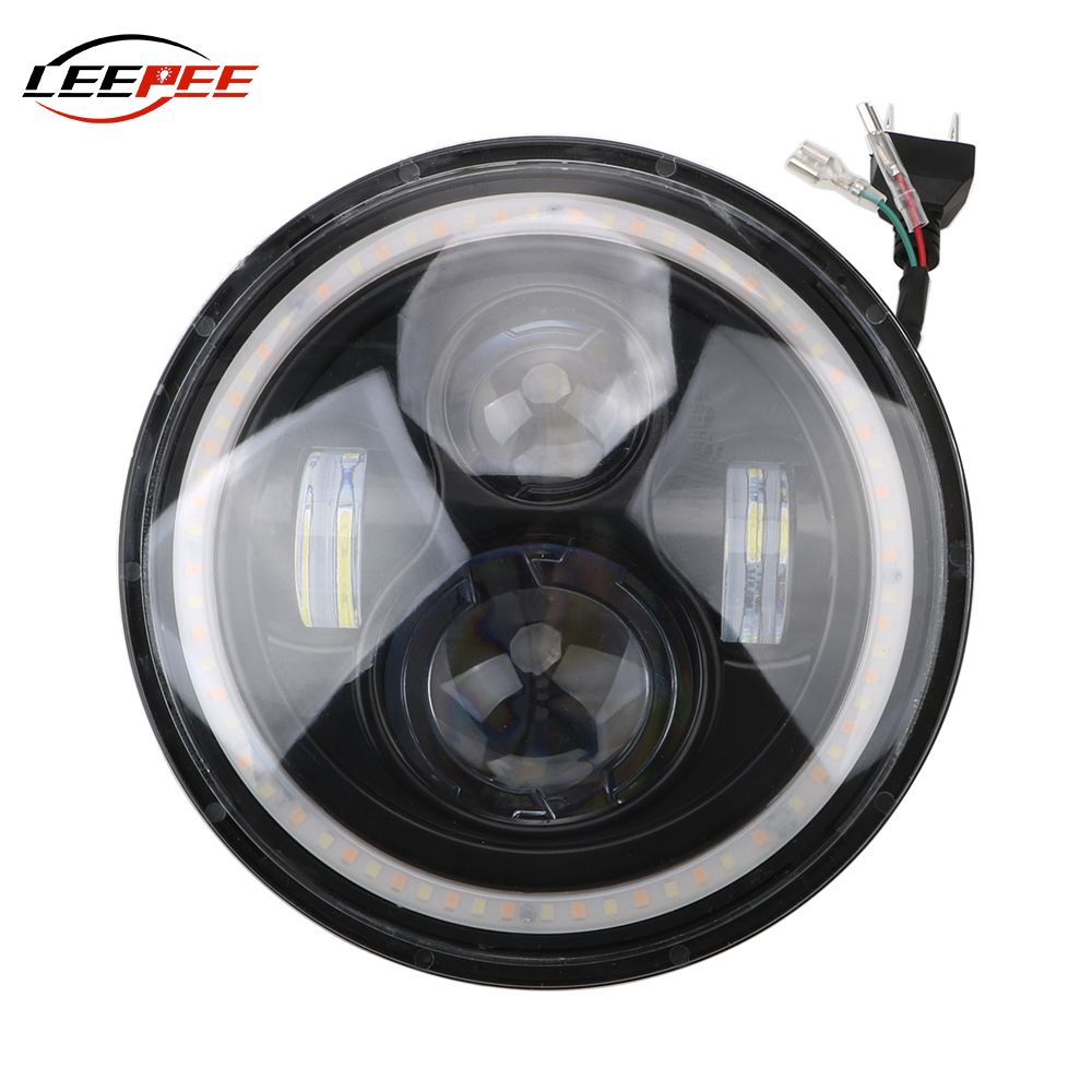 Leepee Led Car Headlight Assembly Light For Jeep Wrangler 7