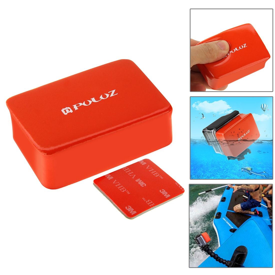 PULUZ 14 In 1 Surfing Accessories Combo Kits (Bobber Hand Grip + Floaty Sponge + Quick Release Buckle + Surf Board Mount + Floating Wrist Strap + Safety Tethers Strap + Storage Bag )