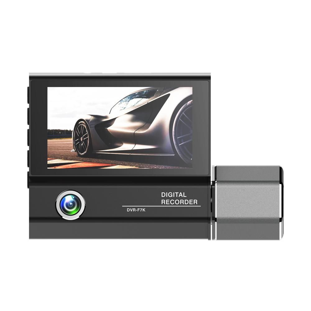 3 Cameras Dash Cam 4in Clear Car Rearview Mirror Car Video Recording Camcorder Car Camera Recorder Auto Safety Driving Recorder