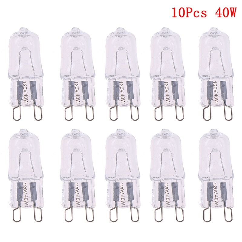 10PCS 120V 25W 40W 60W Oven Light Bulb G9 High Temperature Bulb Steamer Light G9 Oven Lighting Bulb