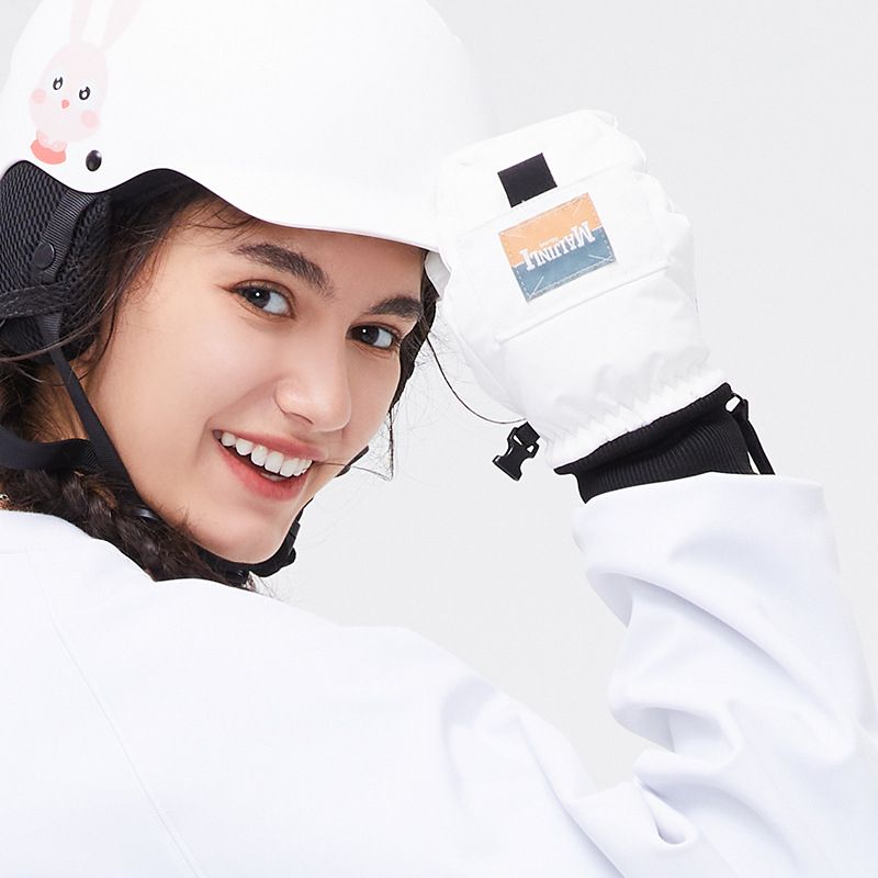 (Black)2022 Outdoor Mountain Men Snow Gloves Winter Man Cycling MittensWaterproof Sports Women GRE