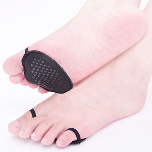 Thickening Forefoot Half Pad Invisible High Heeled Shoes-Tan