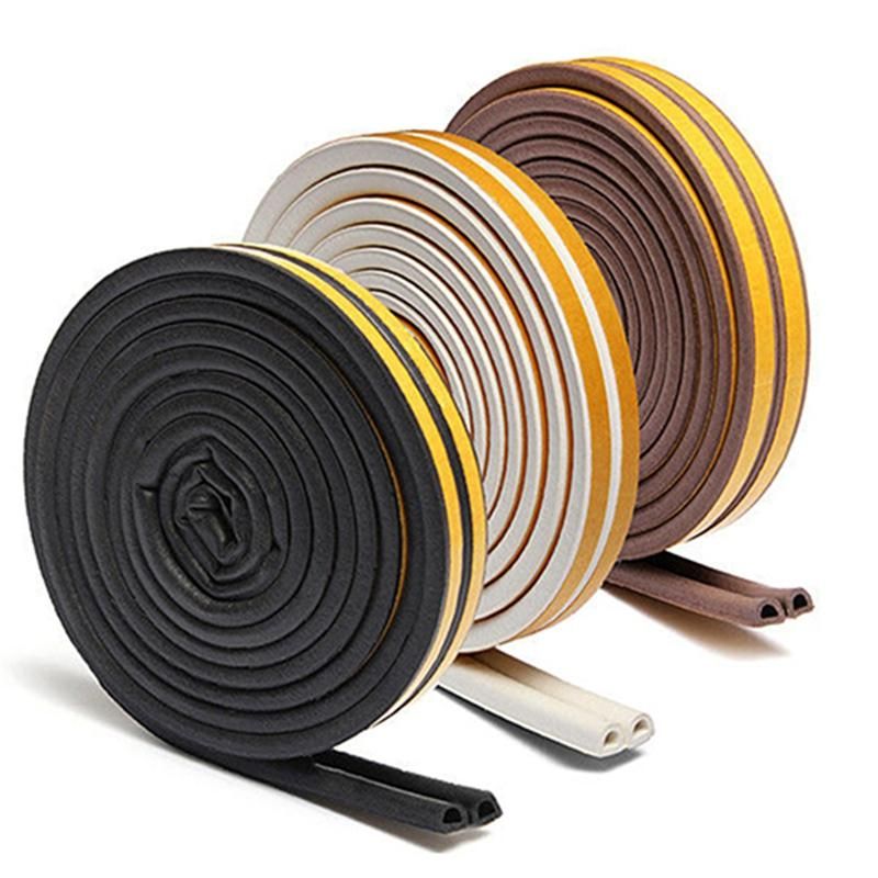 5m/16ft E D P Type Self Adhesive Window Door Draught-Brown