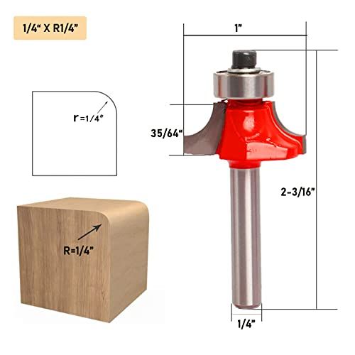 Roundover Router Bit Set 14 Shank By Sinoprotools 4pcs Route