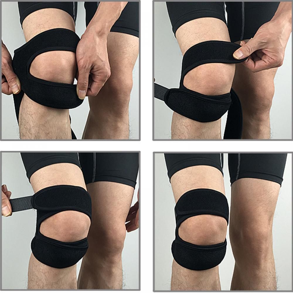 Knee Protector Orthopedic Knee Brace Compression Pads Arthritis Joint Pain Elastic Bandage Basketball Running Sports Accessories(#Black Knee Pads)