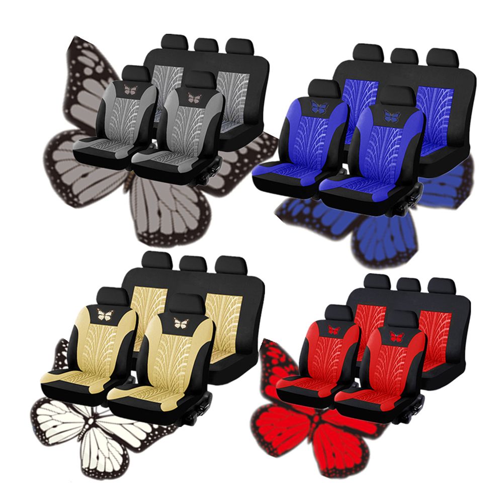 Arc Indentation Butterfly Universal Auto Seat Cover Cloth
