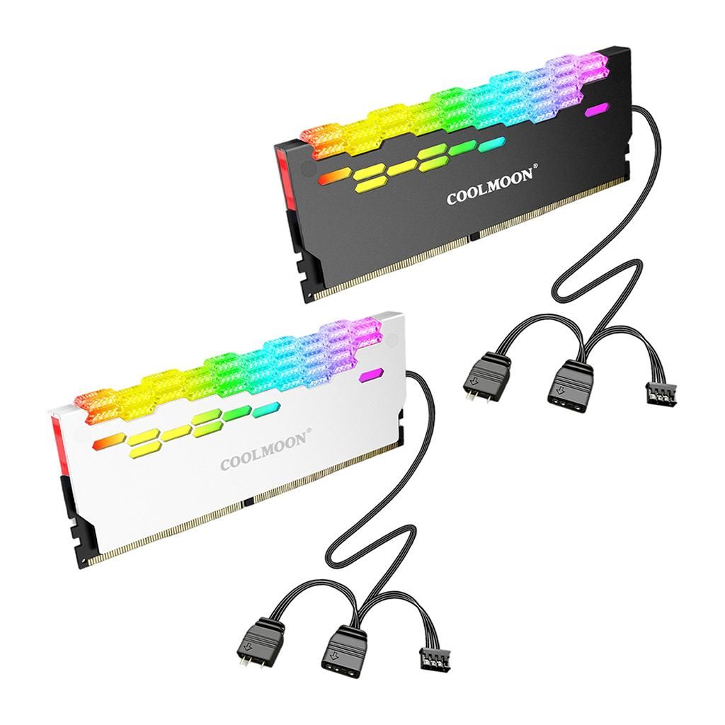 2x   ARGB Shell  Sink Spreader RAM Memory For DIY